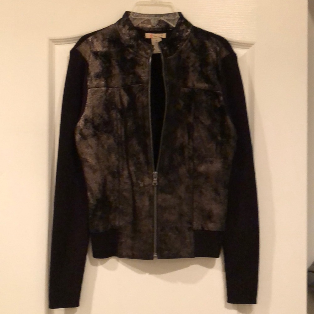 Suede Sweater Jacket